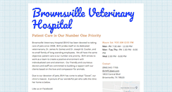 Desktop Screenshot of brownsvilleveterinaryhospital.com