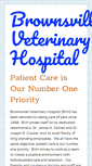 Mobile Screenshot of brownsvilleveterinaryhospital.com